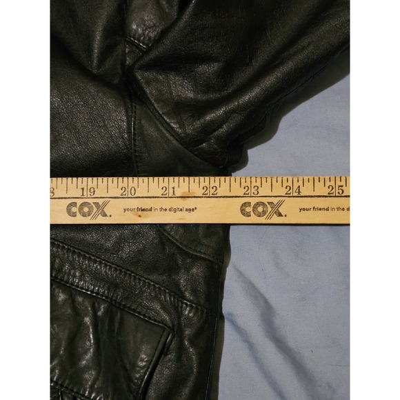 Vintage Hill & Archer Jacket Mens 42 Leather Bomber Quilted Lined 90s - Picture 6 of 8